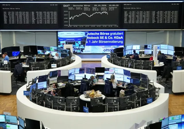Chart of German share price DAX at the stock exchange in Frankfurt, Germany, October 9, 2026. REUTERS/Staff