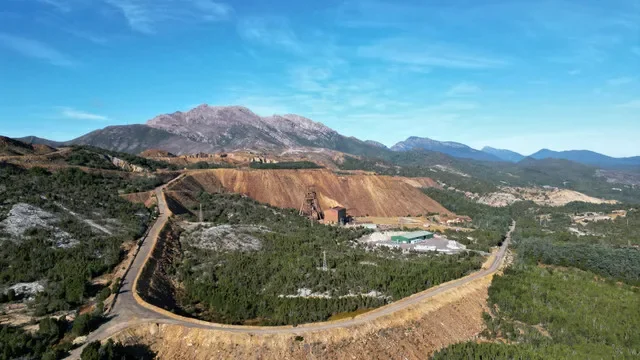 2026年5月14日,澳洲皇后鎮萊爾山礦山空拍圖。Sibanye-Stillwater/宣傳照片經由路透社發布