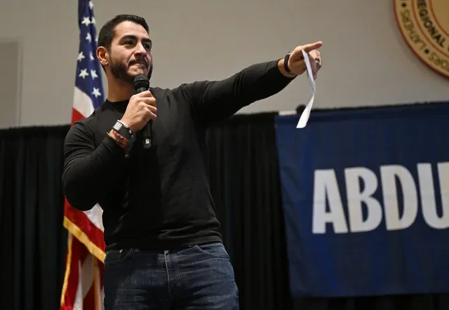 Democratic U.S. Senate candidate Abdul El-Shop speaks during an Oct. 3 campaign town hall event at the MRCC Banquet Center in Warren. From July 1 through Sept. 30, El-Sayed's campaign raised $30.66 million, according to a campaign finance disclosure.