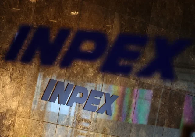 2026年8月12日,日本石油與天然氣探勘商Inpex Corp於日本東京辦公室的標誌。