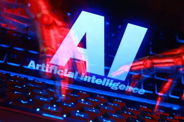 As palavras "AI Artificial Intelligence" e um teclado nesta ilustração capturada em 19 de outubro de 2026. REUTERS/Dado Ruvic/Ilustração