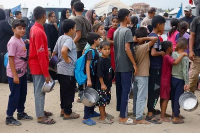 国連世界食糧計画、資金難でガザの50万人への支援を削減